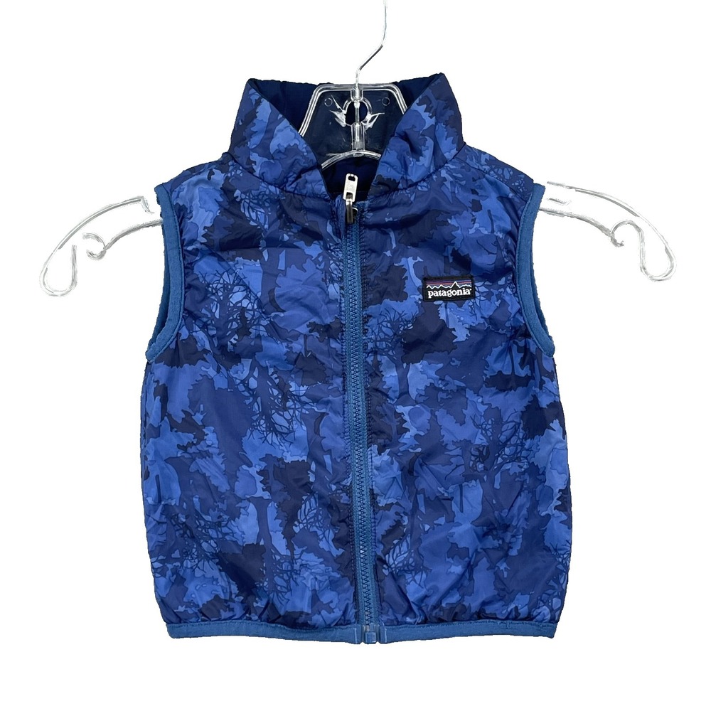 Patagonia Reversible Puffer Vest Baby 12-18 Months Outdoor Hike Camp Winter Gorp